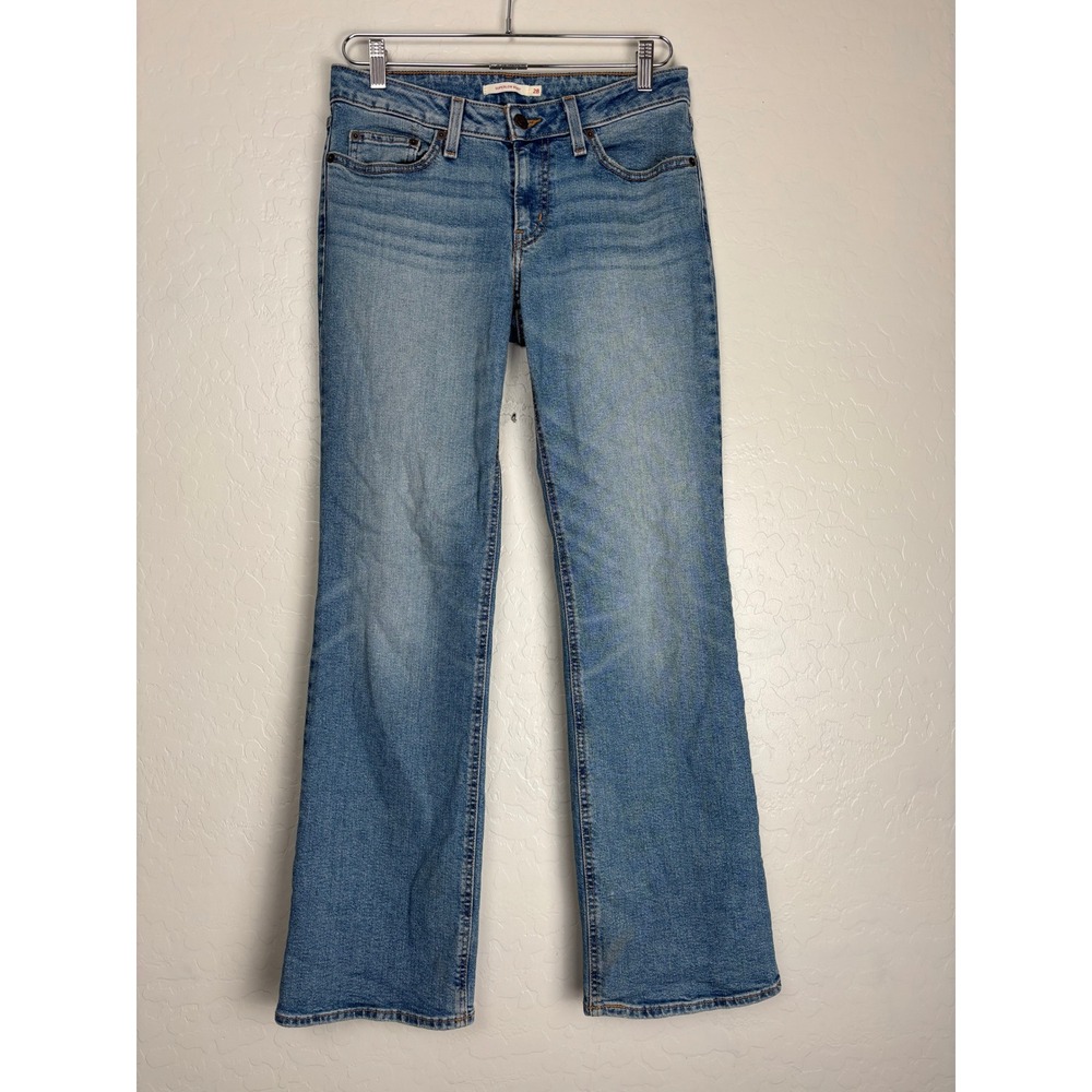 Levis Superlow Boot Jeans Womens 28x32 Medium Wash Blue Bootcut 2879